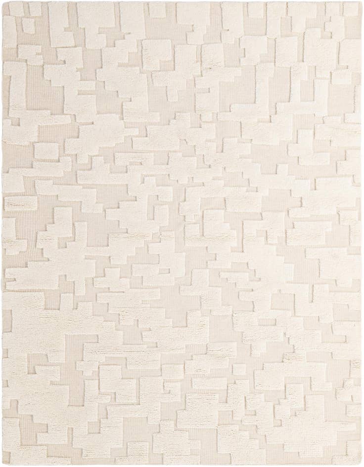 Detail image of 5' 2 x 8' 2 Hand Knotted Lana New Zealand Wool Rug