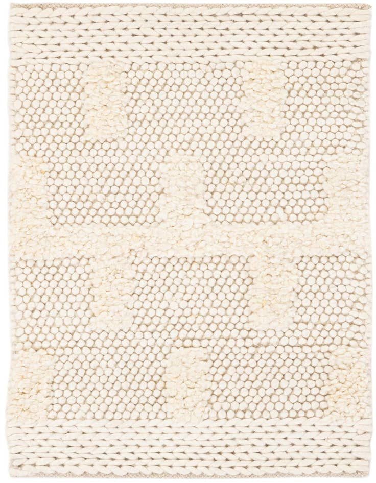 Detail image of 2' x 3' 1 Hand Woven Lana New Zealand Wool Rug