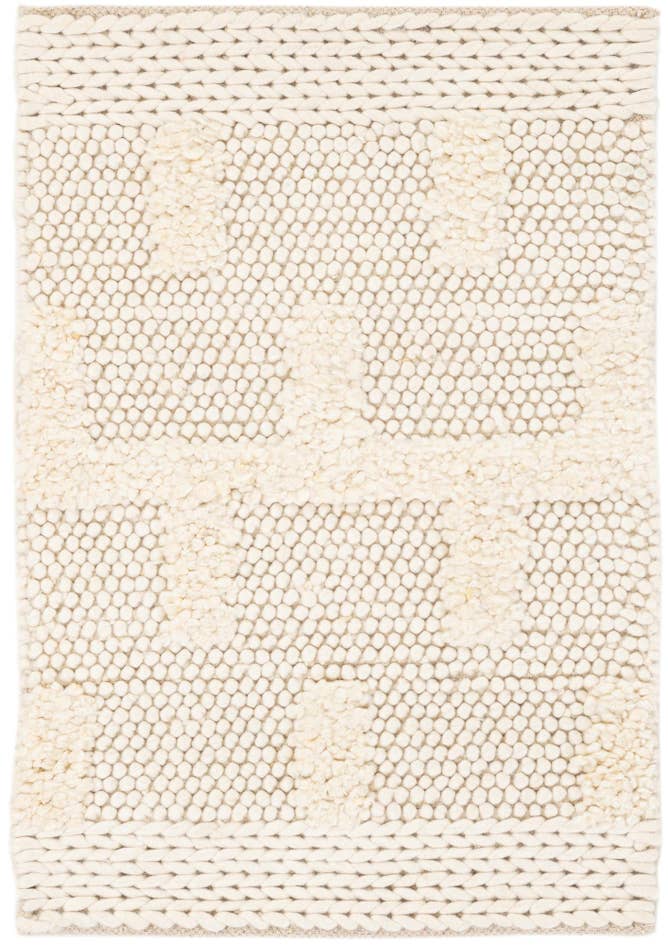 Detail image of 2' x 3' 1 Hand Woven Lana New Zealand Wool Rug
