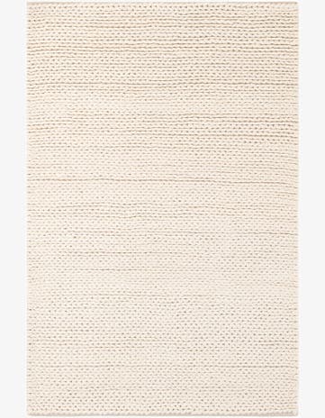 Ivory Hand Woven Lana New Zealand Wool Rug