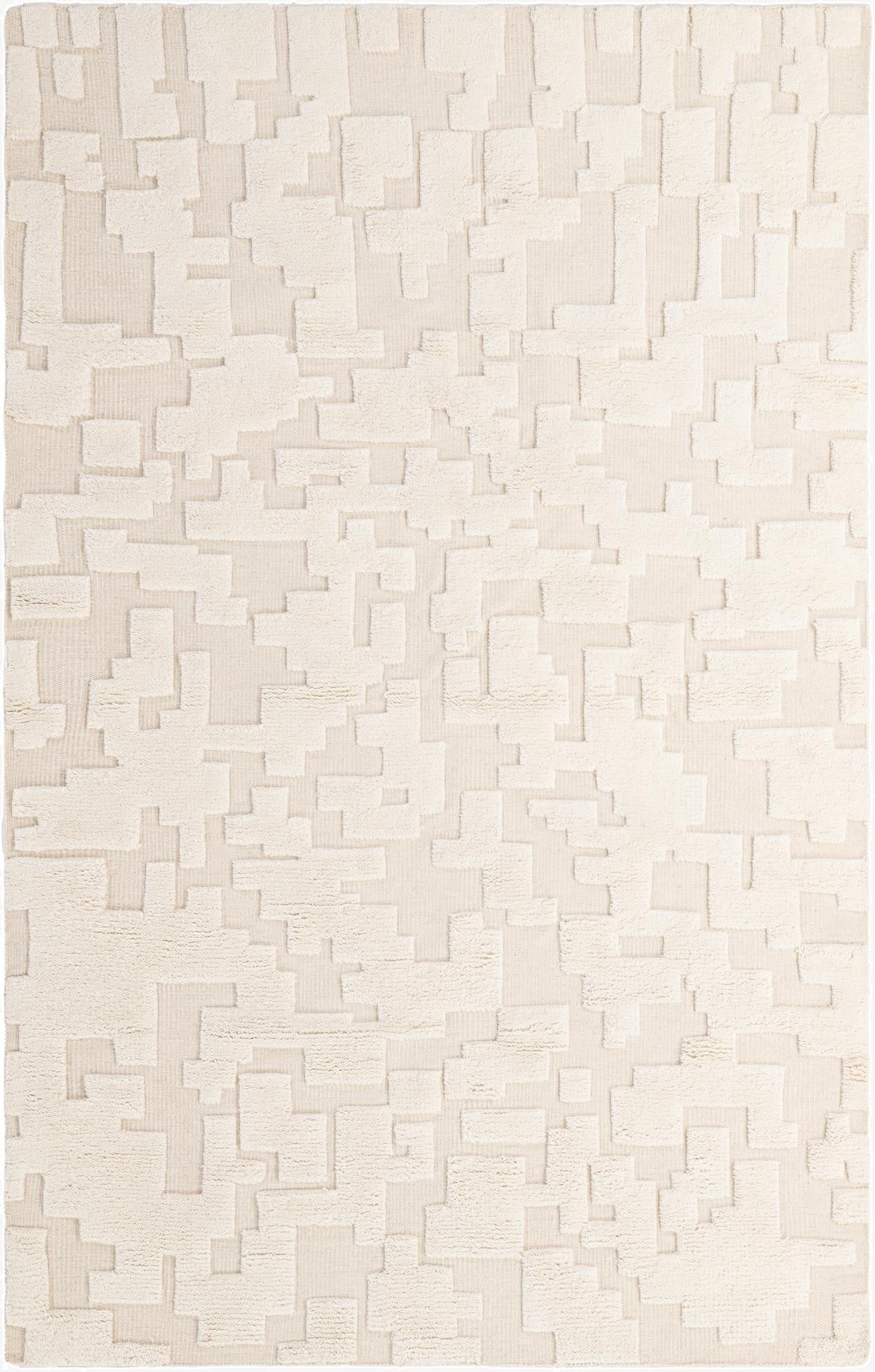 5' 2 x 8' 2  Hand Knotted Lana New Zealand Wool Rug