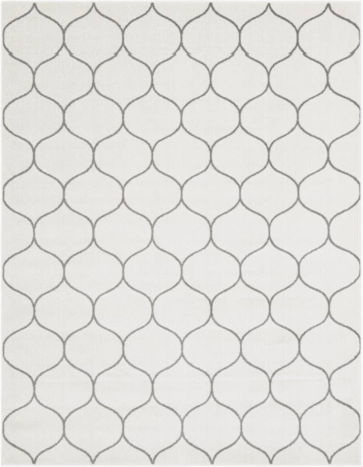 Detail image of 7' 10 x 10' Lattice Frieze Rug