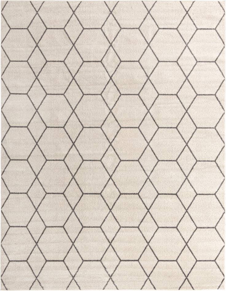 Detail image of 7' 10 x 10' Lattice Frieze Rug