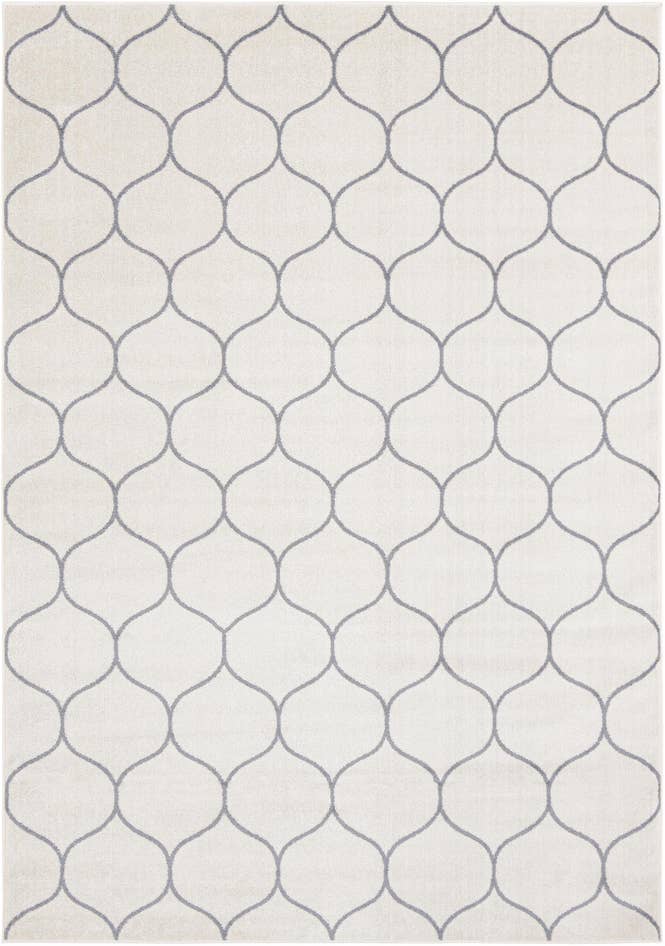 Detail image of 7' 10 x 11' Lattice Frieze Rug