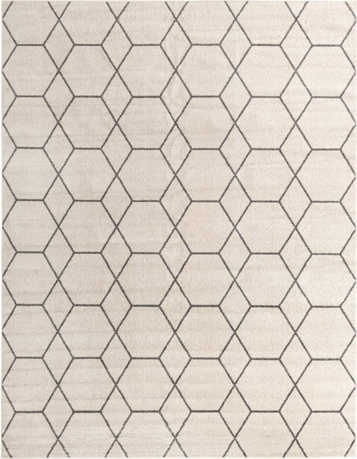 Detail image of 6' x 9' Lattice Frieze Rug