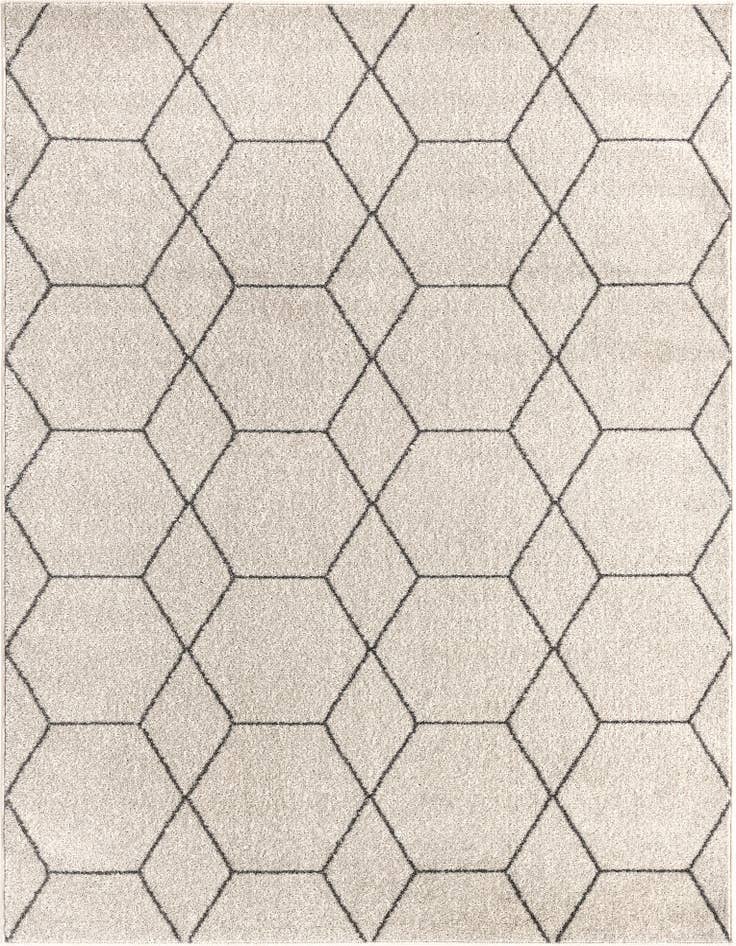 Detail image of 10' x 13' Lattice Frieze Rug