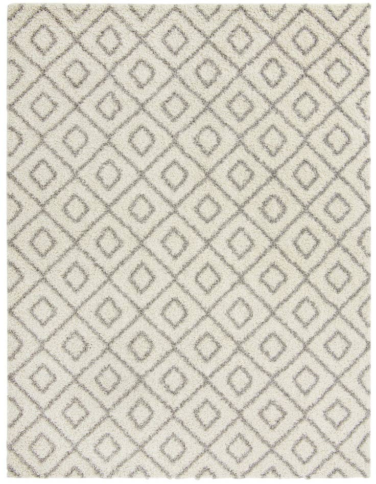 Detail image of 10' x 13' Lattice Shag Rug