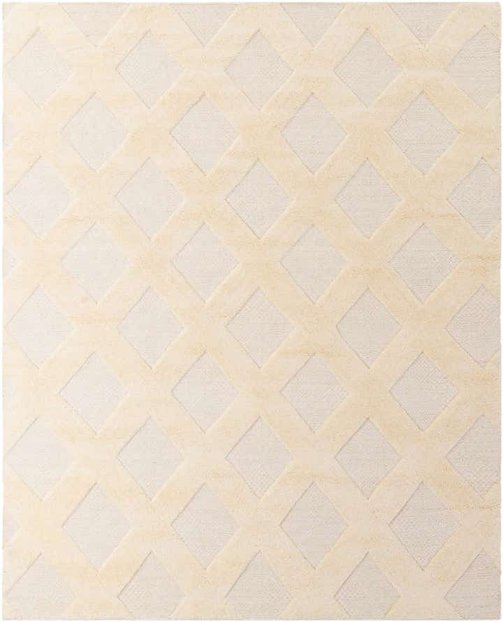 8' x 10' Hand Woven Lattice Wool Rug