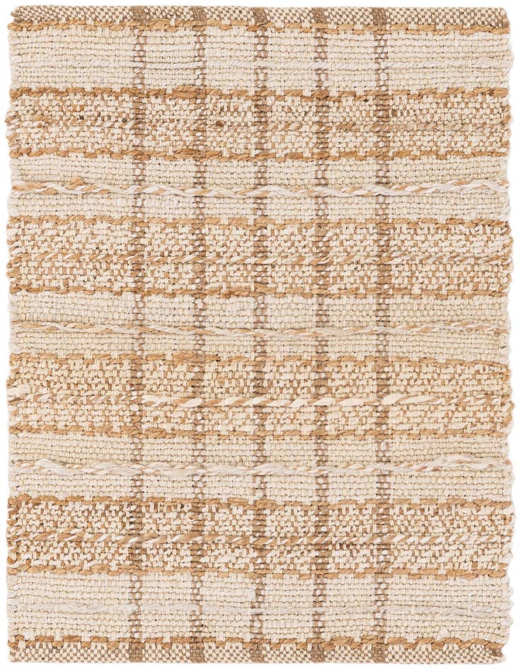 Detail image of 2' x 3' 1 Hand Braided Laurel Handwoven Jute Rug