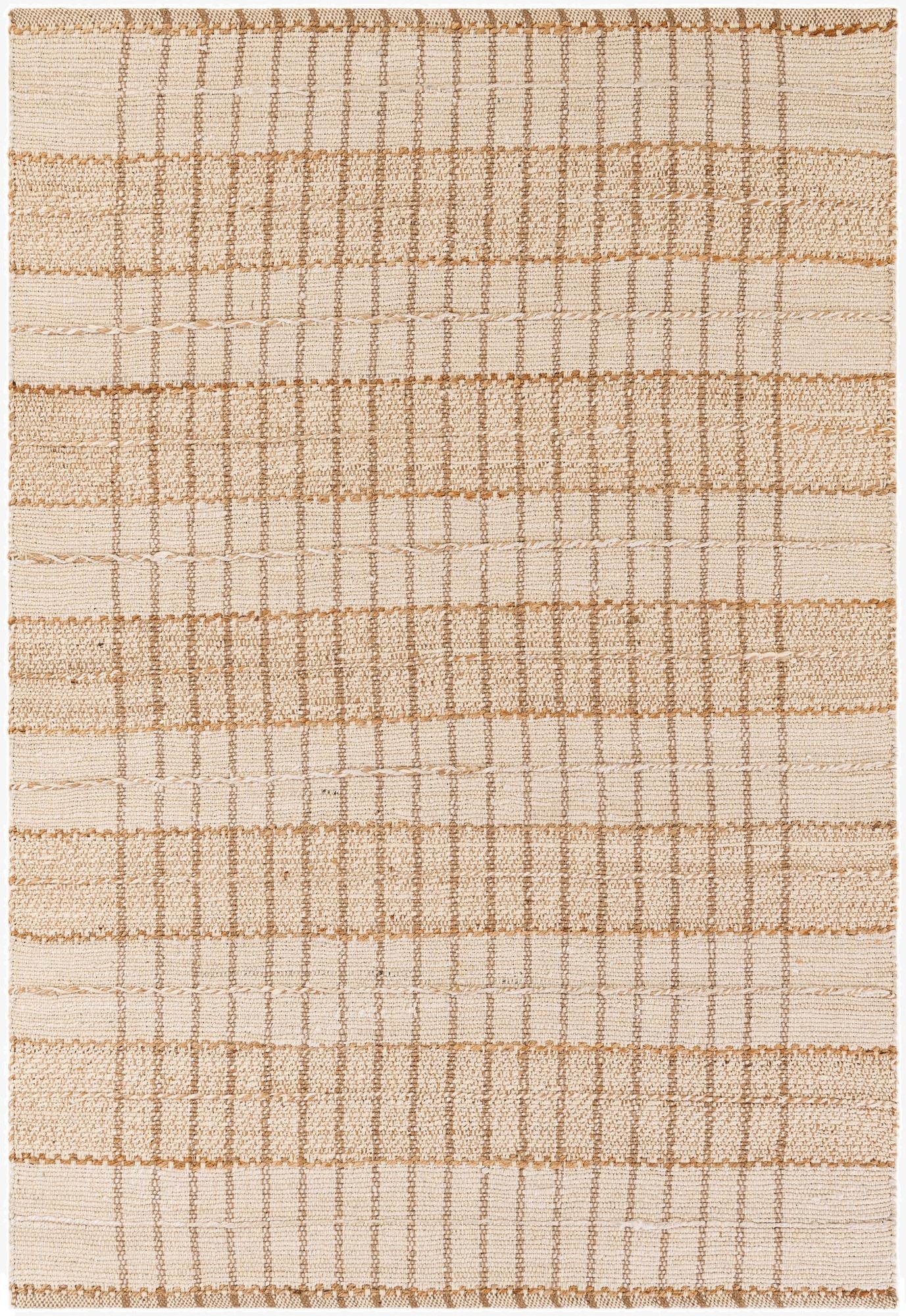 6' 1 x 9'  Hand Braided Laurel Handwoven Jute Rug
