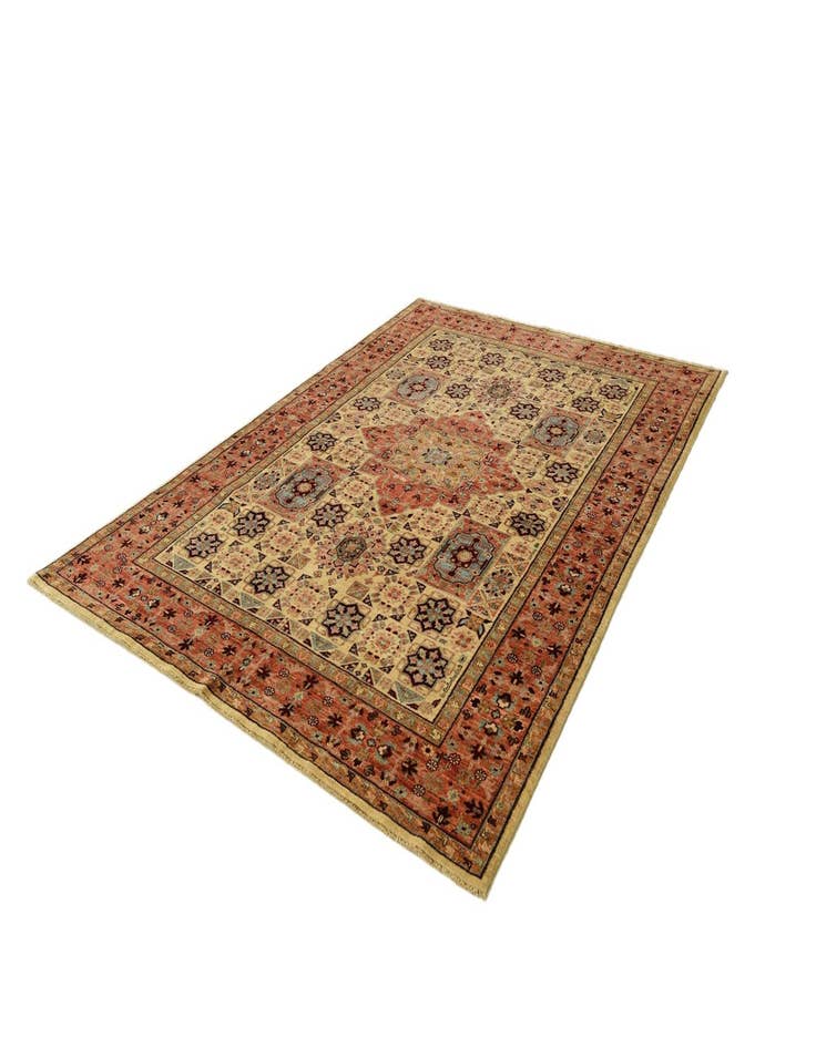 Detail image of 5' 5 x 7' 7 Hand Knotted Mamluk Ziegler Rug