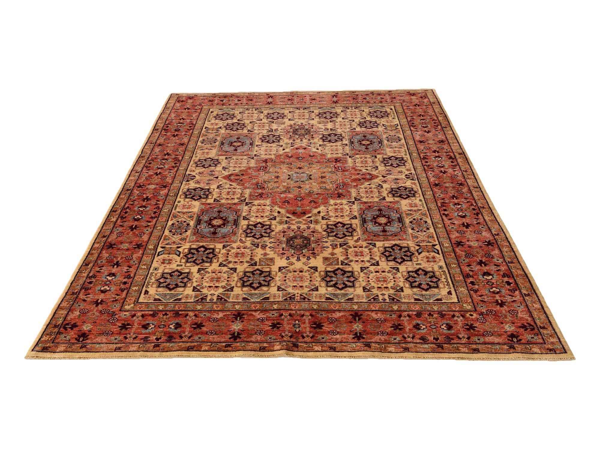 5' 5 x 7' 7 Hand Knotted Mamluk Ziegler Rug