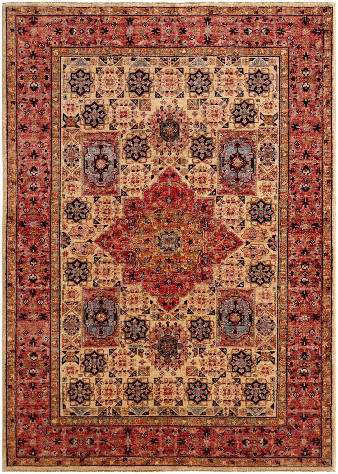 5' 5 x 7' 7 Hand Knotted Mamluk Ziegler Rug