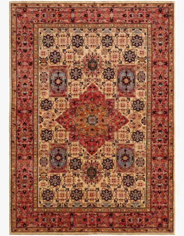 5' 5 x 7' 7 Hand Knotted Mamluk Ziegler Rug