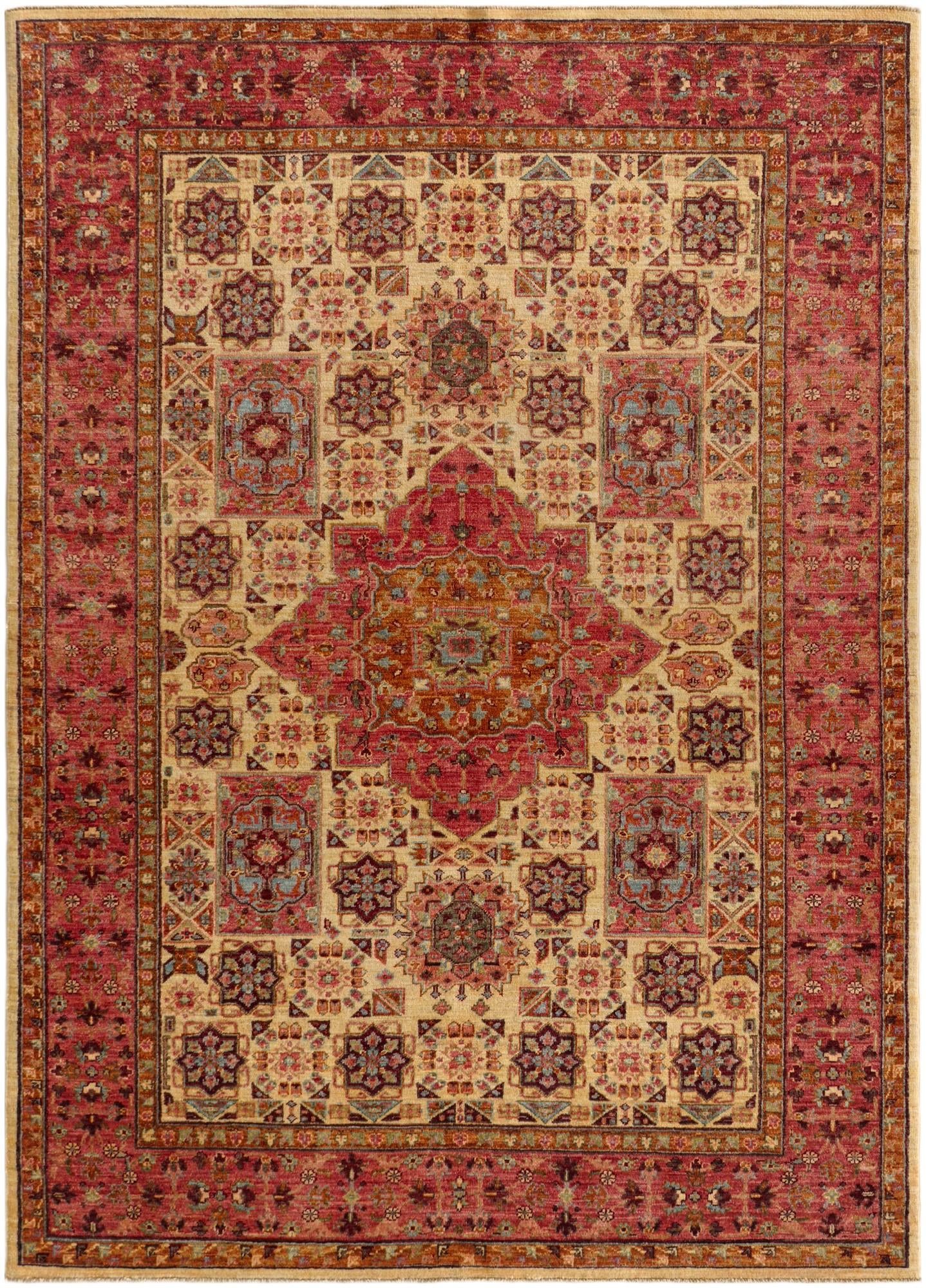 5' 7 x 7' 9 Hand Knotted Mamluk Ziegler Rug