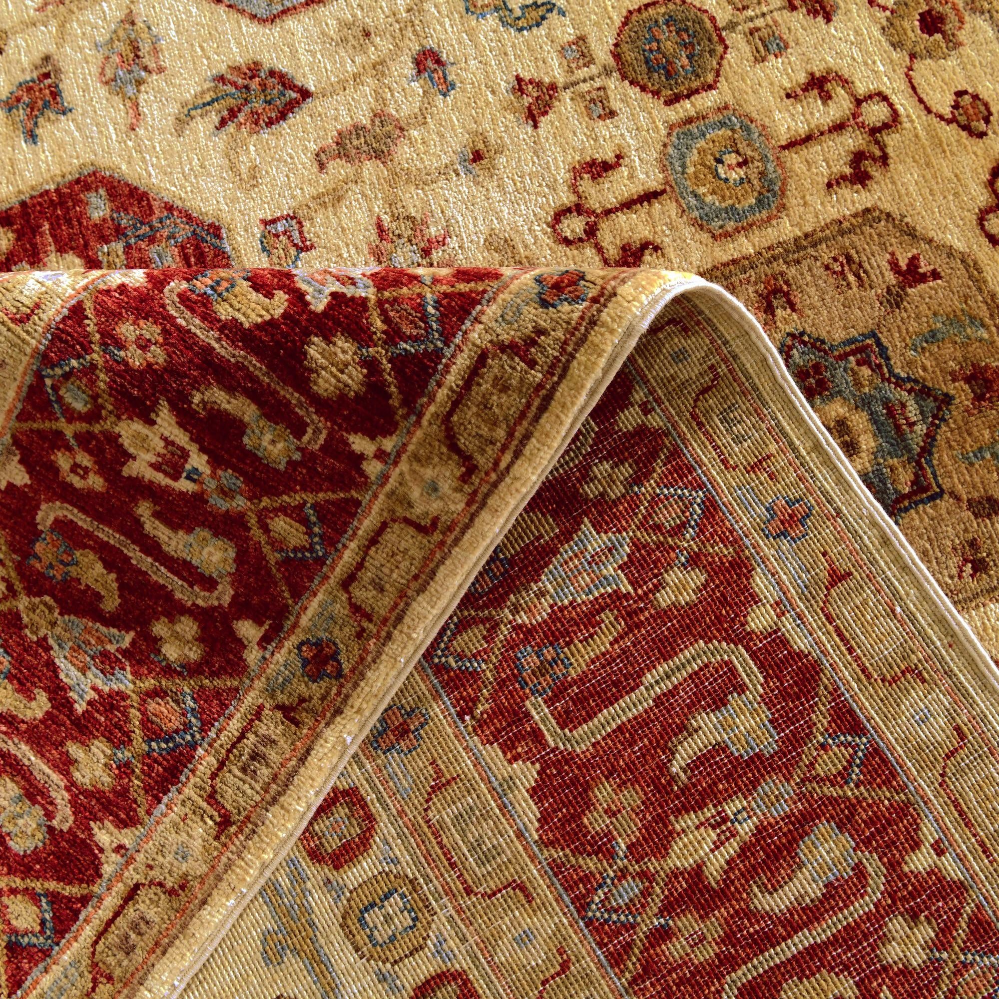 5' 8 x 8' Hand Knotted Mamluk Ziegler Rug