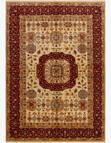 5' 8 x 8' Hand Knotted Mamluk Ziegler Rug