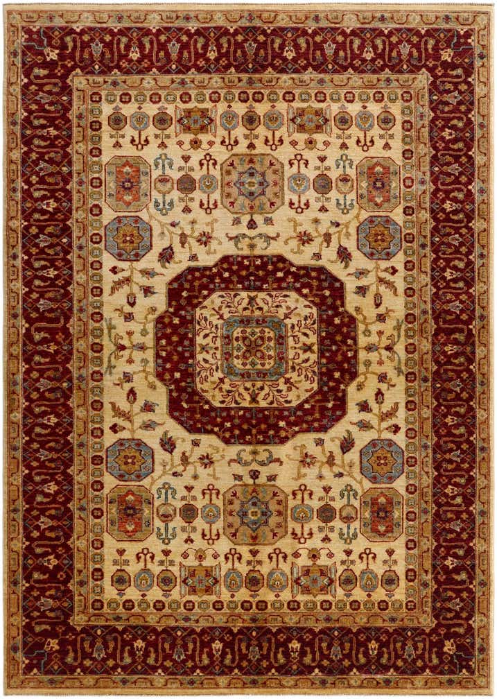 5' 8 x 8' Hand Knotted Mamluk Ziegler Rug