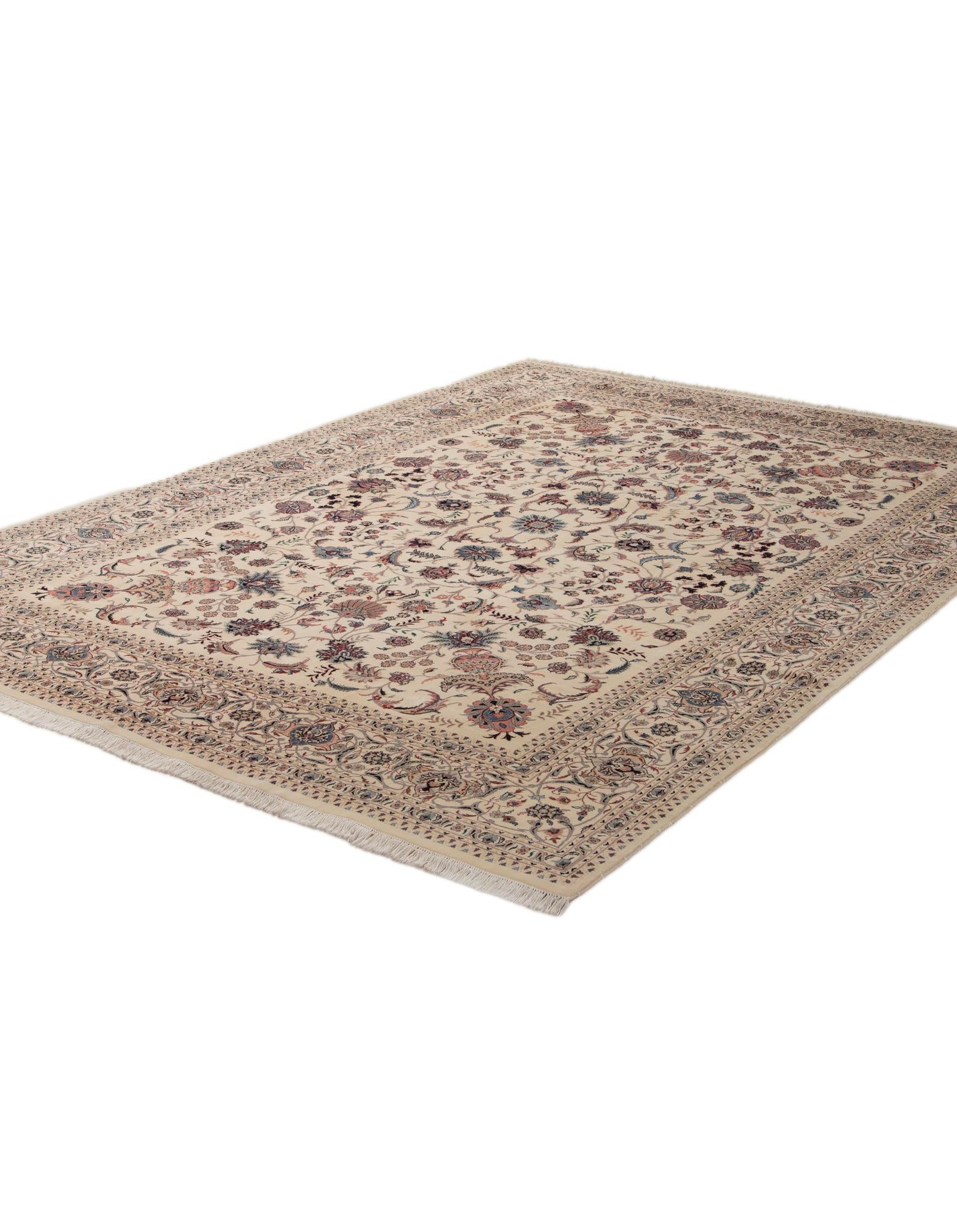 10' x 14' 3 Hand Knotted Mashad Persian Wool Rug