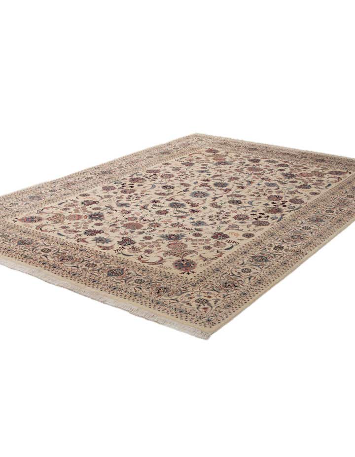 10' x 14' 3 Hand Knotted Mashad Persian Wool Rug