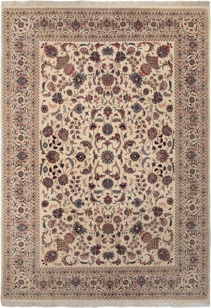 10' x 14' 3 Hand Knotted Mashad Persian Wool Rug