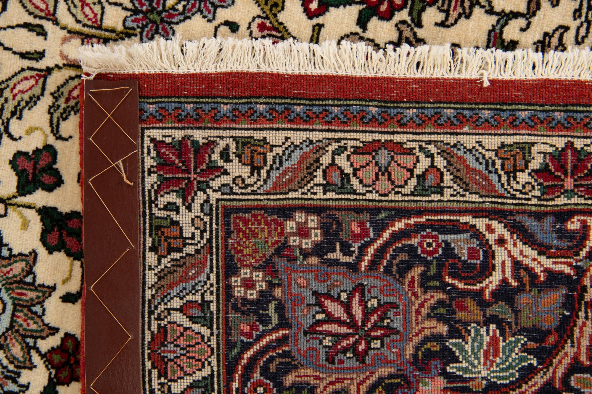 6' 7 x 9' 4 Hand Knotted Mashad Persian Wool Rug