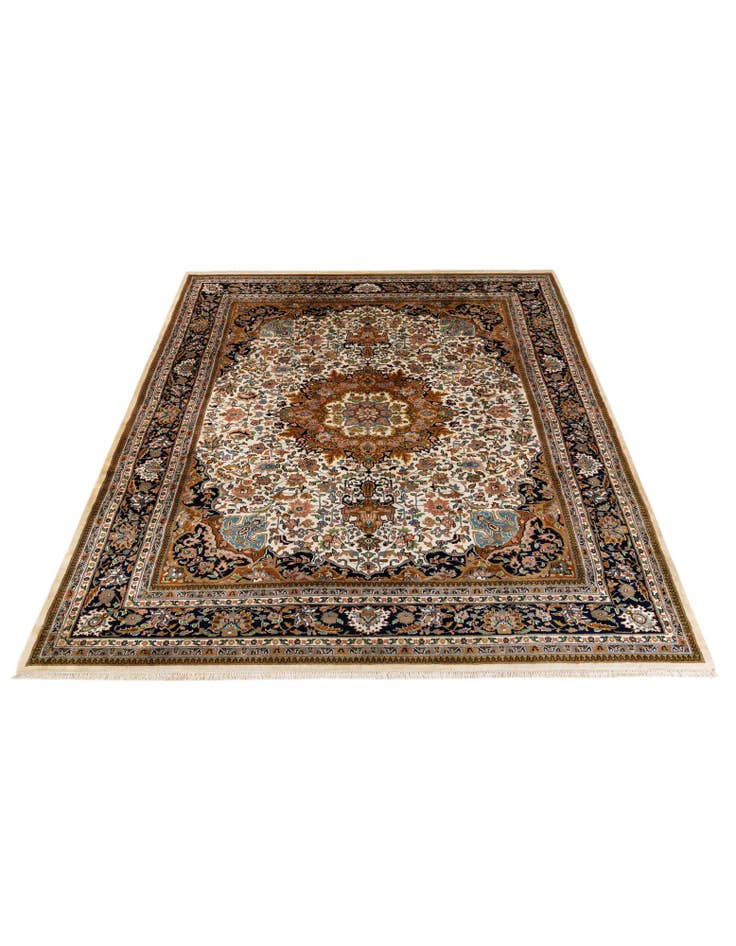 Detail image of 8' 2 x 11' 5 Hand Knotted Mashad Oriental Wool Rug