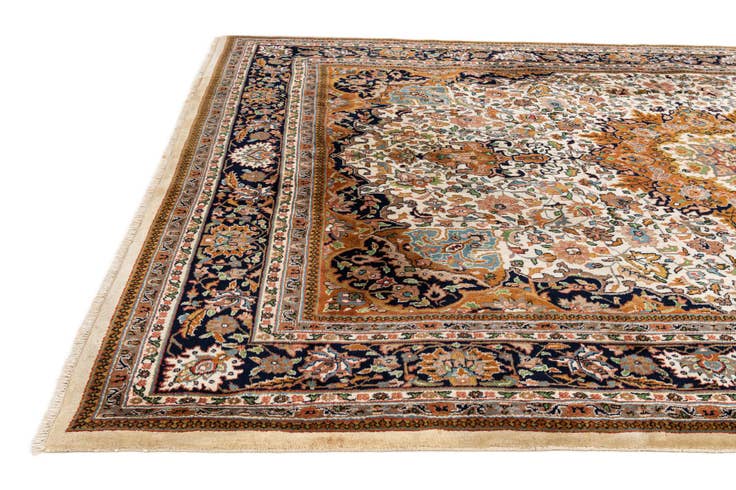 Detail image of 8' 2 x 11' 5 Hand Knotted Mashad Oriental Wool Rug