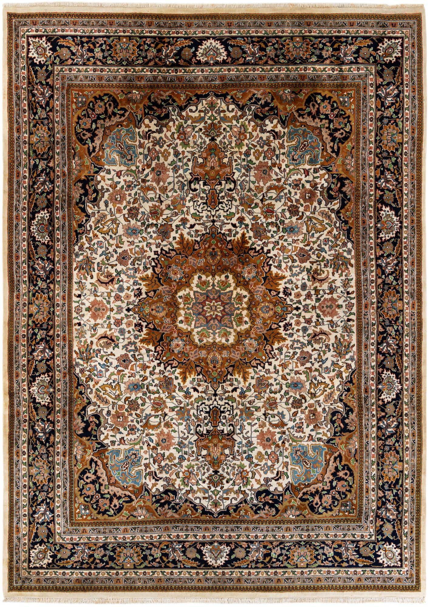 8' 2 x 11' 5 Hand Knotted Mashad Oriental Wool Rug
