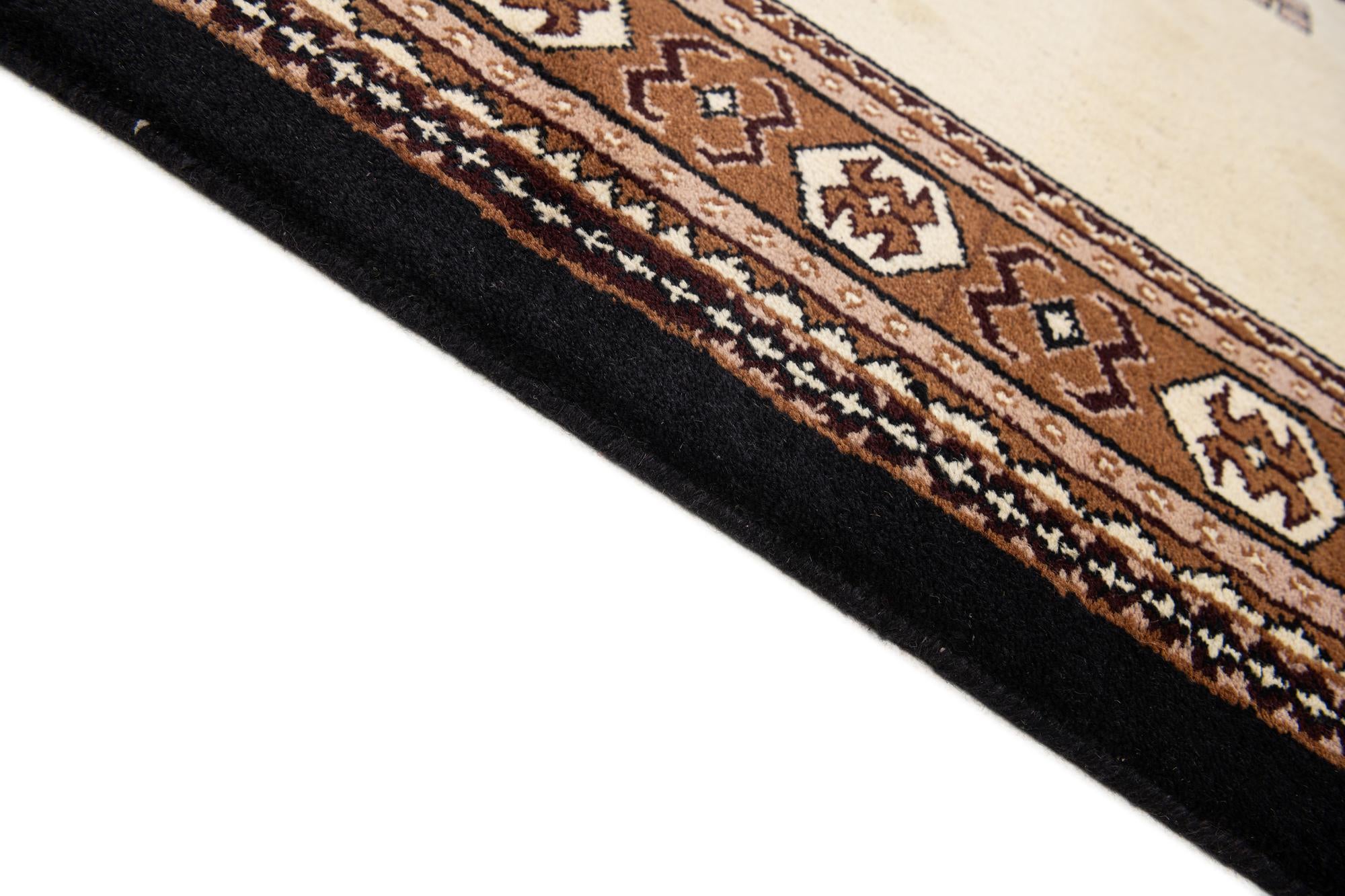 6' 7 x 10' Hand Knotted Memeih Wool Rug