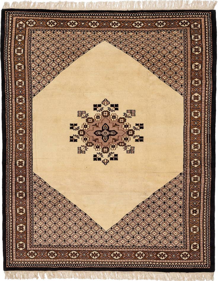 Detail image of 6' 7 x 10' Hand Knotted Memeih Wool Rug