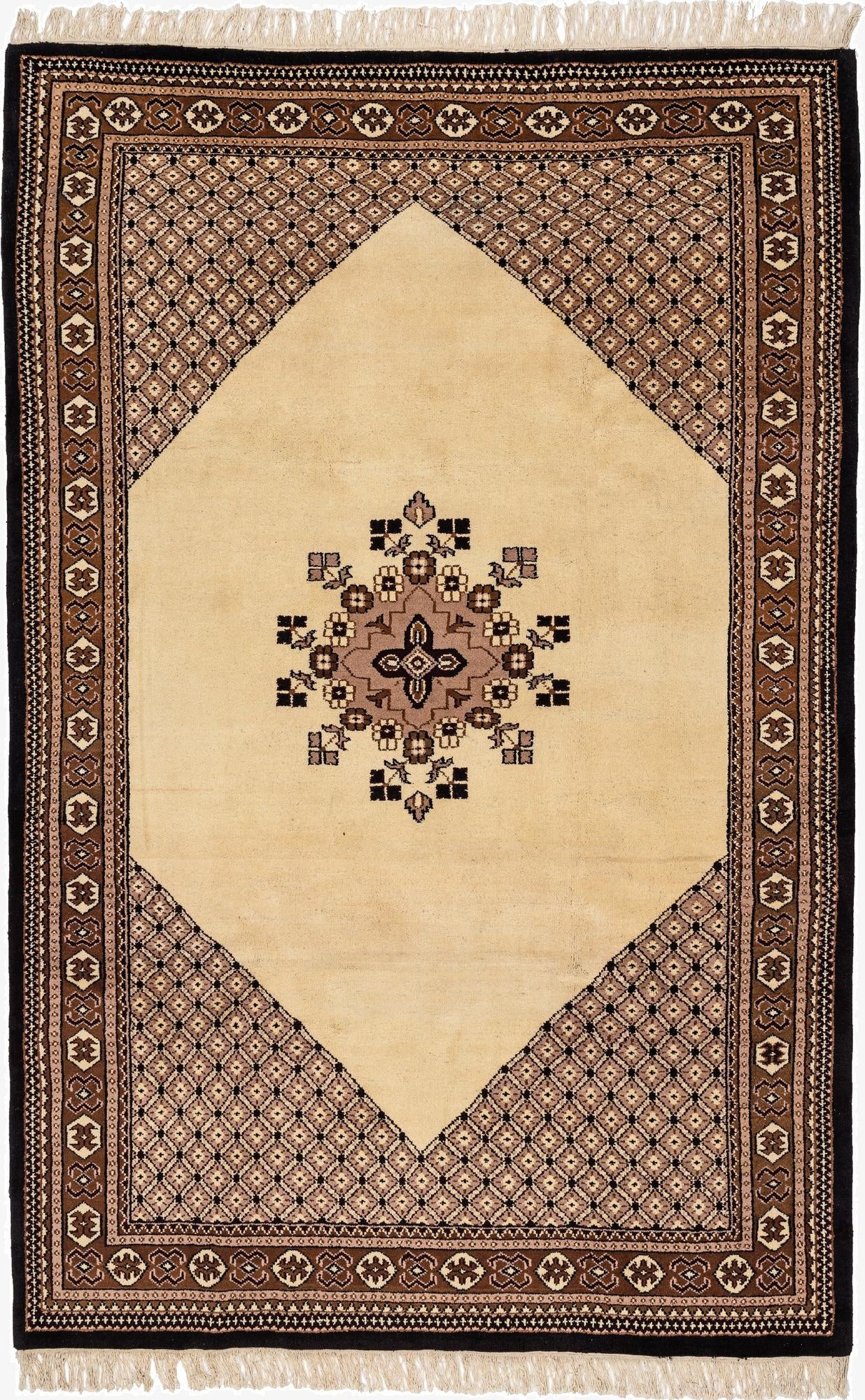6' 7 x 10'  Hand Knotted Memeih Wool Rug