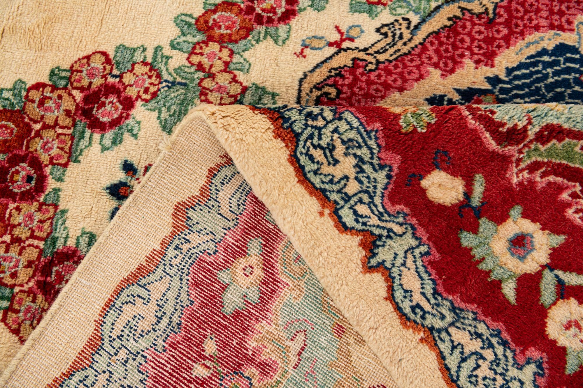 9' 4 x 12' 9 Hand Knotted Meshkabad Persian Wool Rug