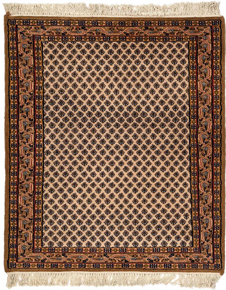 Detail image of 3' 1 x 5' 3 Hand Knotted Mir Wool Rug