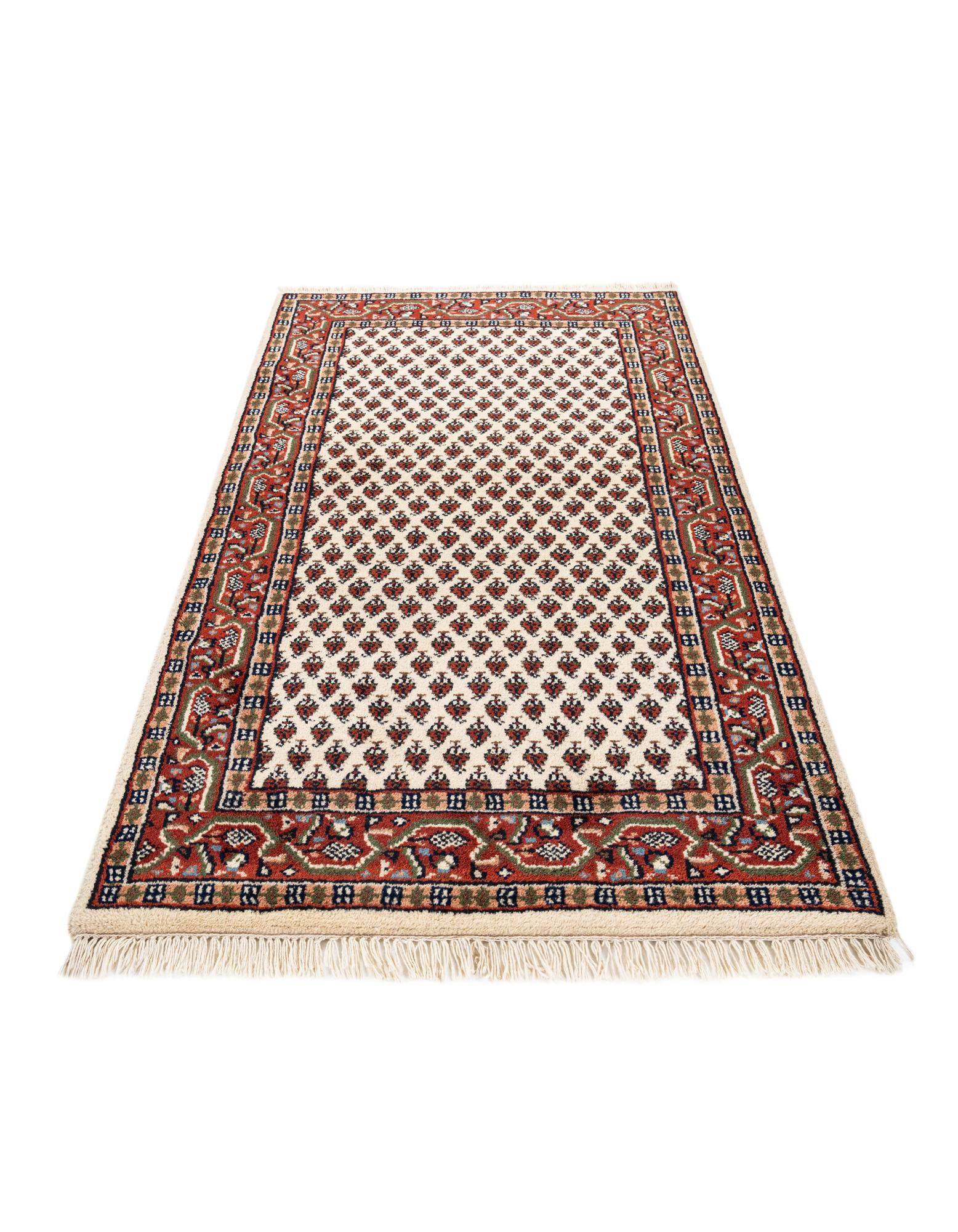 3' 2 x 5' 2 Hand Knotted Mir Wool Rug