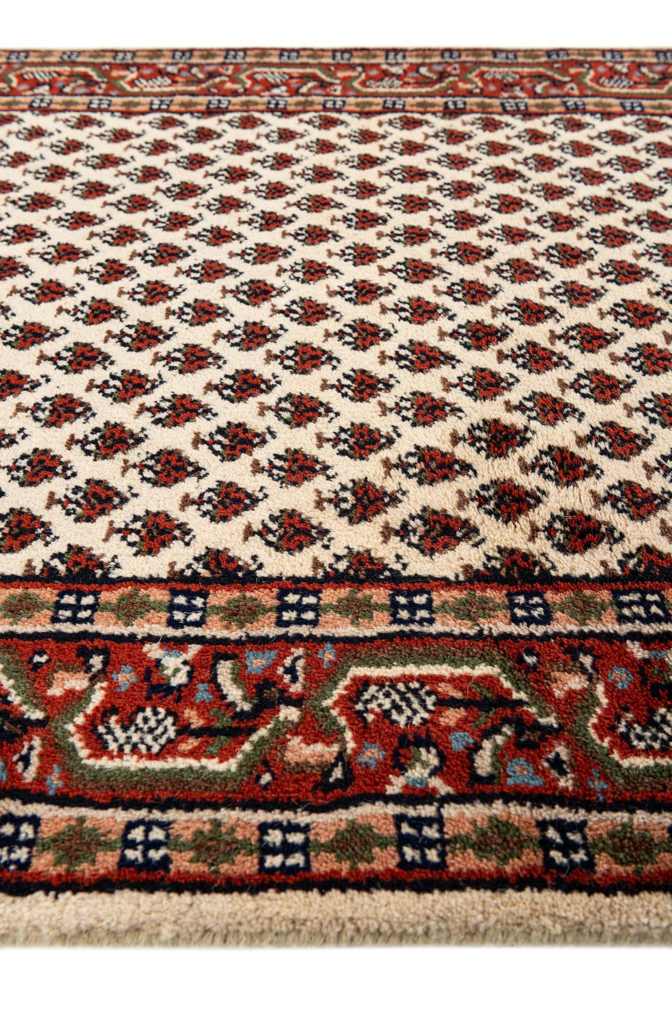 3' 2 x 5' 2 Hand Knotted Mir Wool Rug