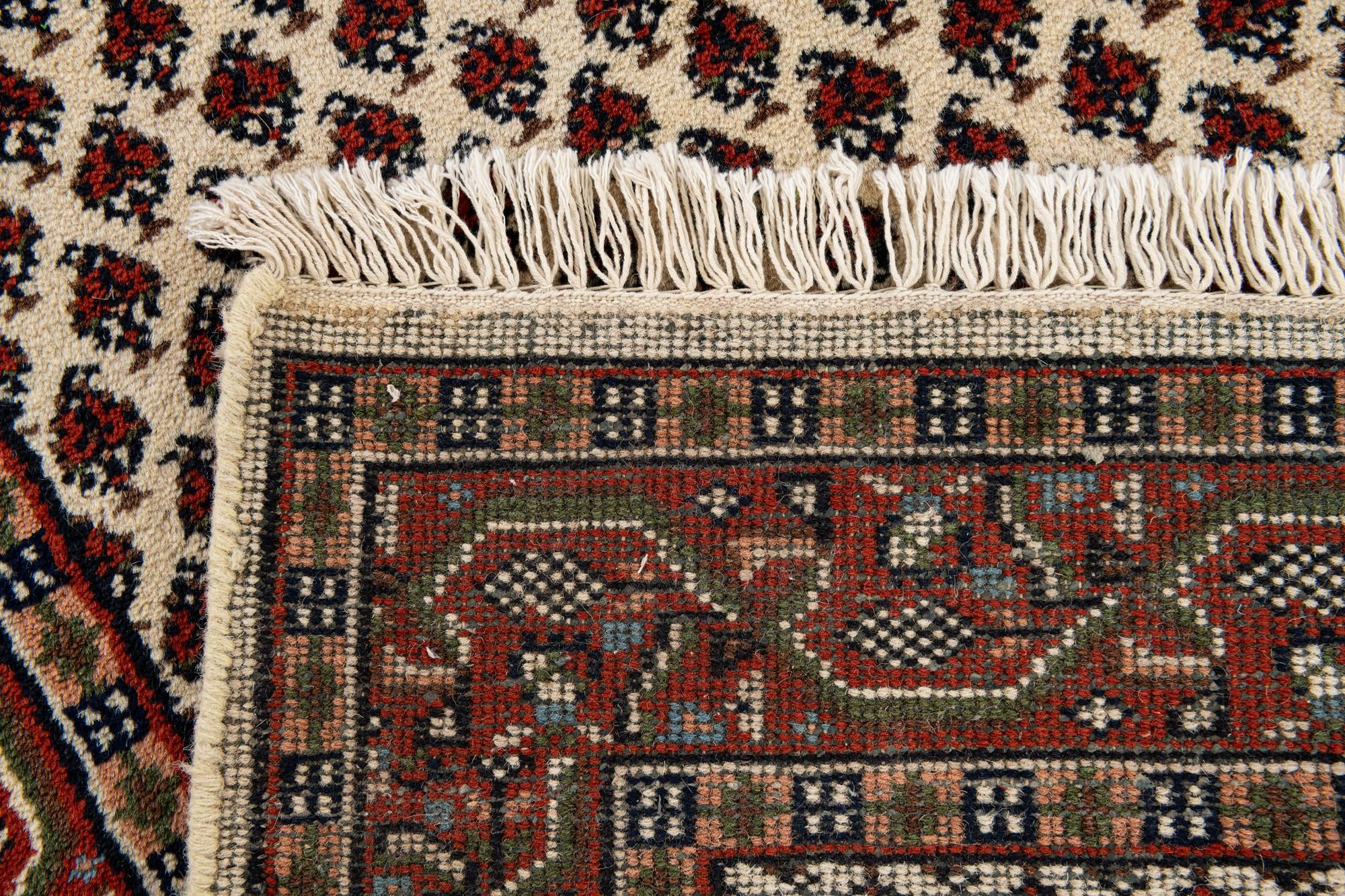 3' 2 x 5' 2 Hand Knotted Mir Wool Rug