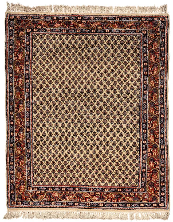Detail image of 3' 5 x 5' 5 Hand Knotted Mir Wool Rug