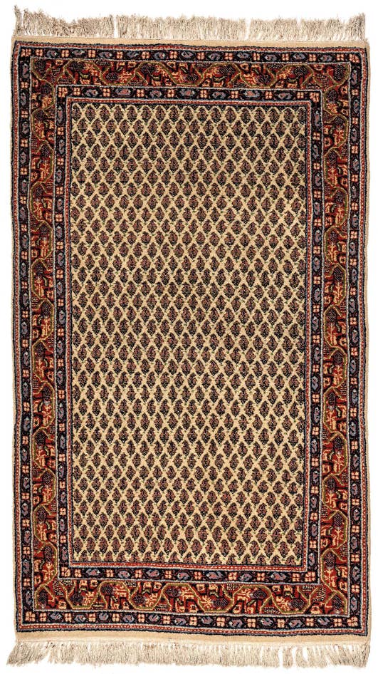 Detail image of 3' 5 x 5' 5 Hand Knotted Mir Wool Rug