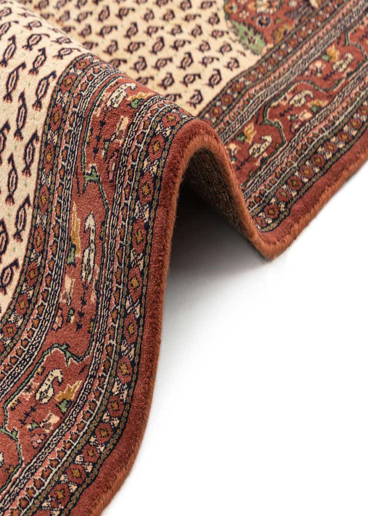 4' 3 x 6' 6 Hand Knotted Mir Oriental Wool Rug