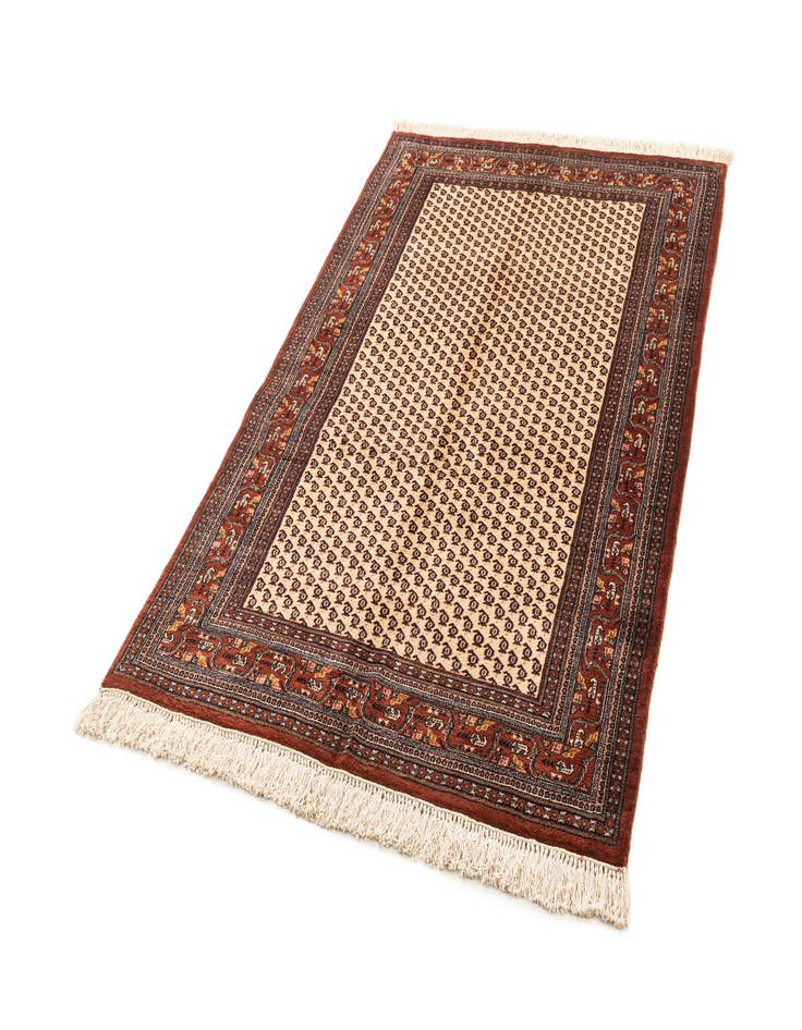 Detail image of 4' 2 x 6' 5 Hand Knotted Mir Oriental Wool Rug