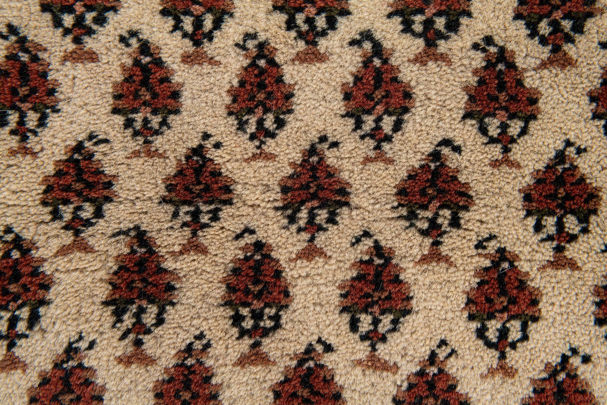 3' x 5' 4 Hand Knotted Mir Wool Rug