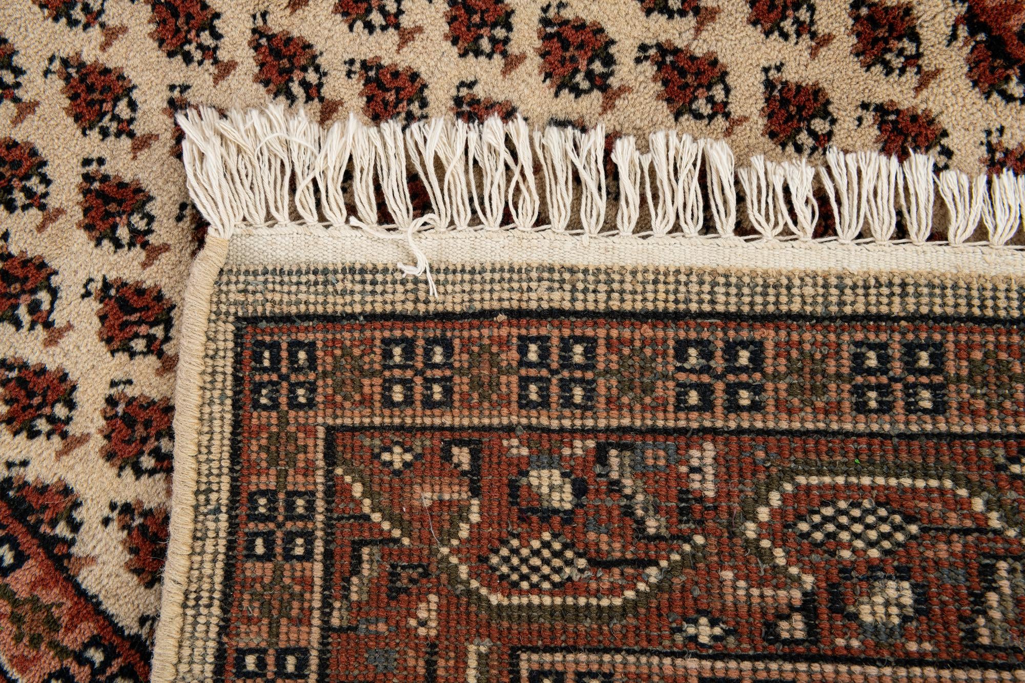 3' x 5' 4 Hand Knotted Mir Wool Rug
