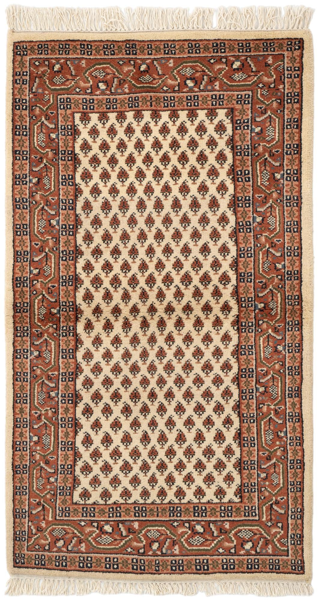 3' x 5' 4 Hand Knotted Mir Wool Rug