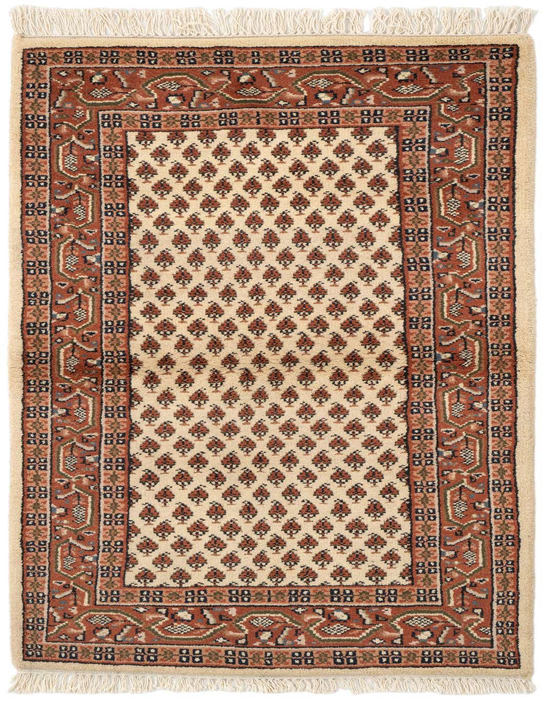 3' x 5' 4 Hand Knotted Mir Wool Rug