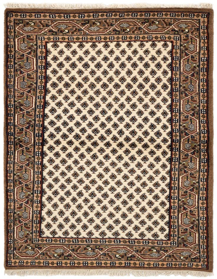 Detail image of 3' 1 x 5' 4 Hand Knotted Mir Wool Rug