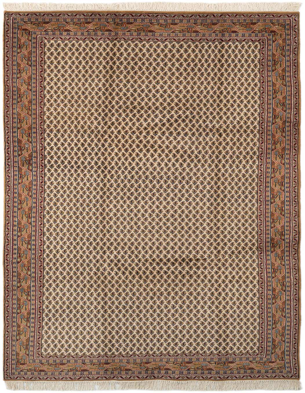 5' 6 x 10' 1 Hand Knotted Mir Oriental Wool Rug