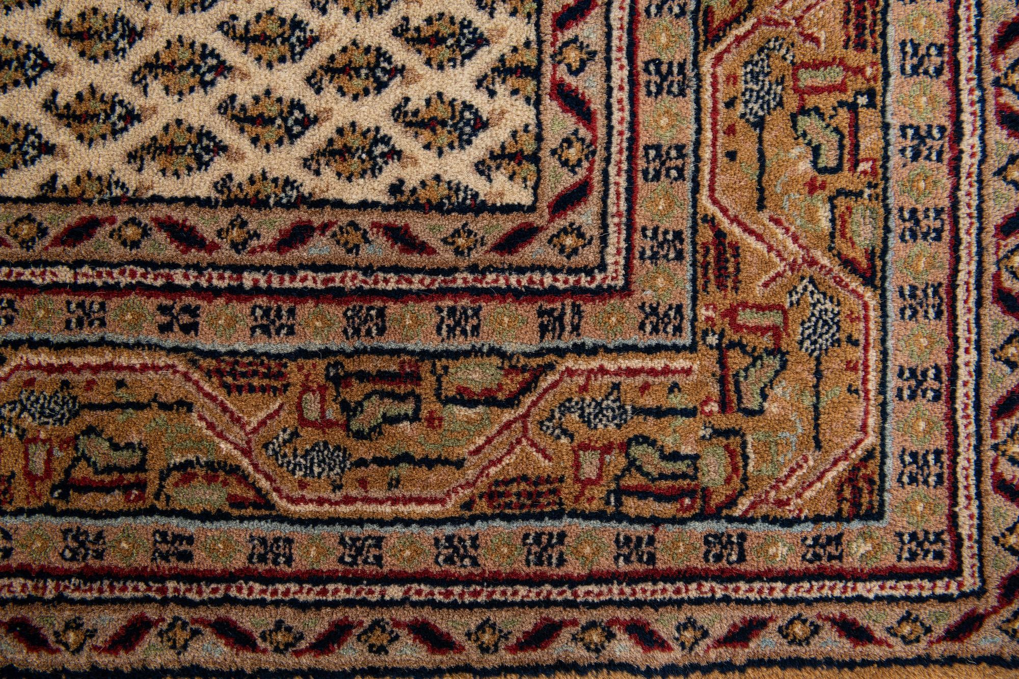5' 6 x 10' 3 Hand Knotted Mir Wool Rug