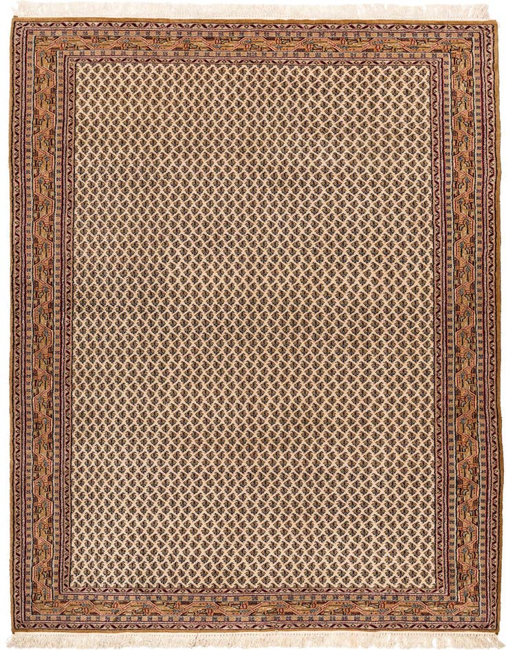 Detail image of 5' 6 x 10' 3 Hand Knotted Mir Wool Rug