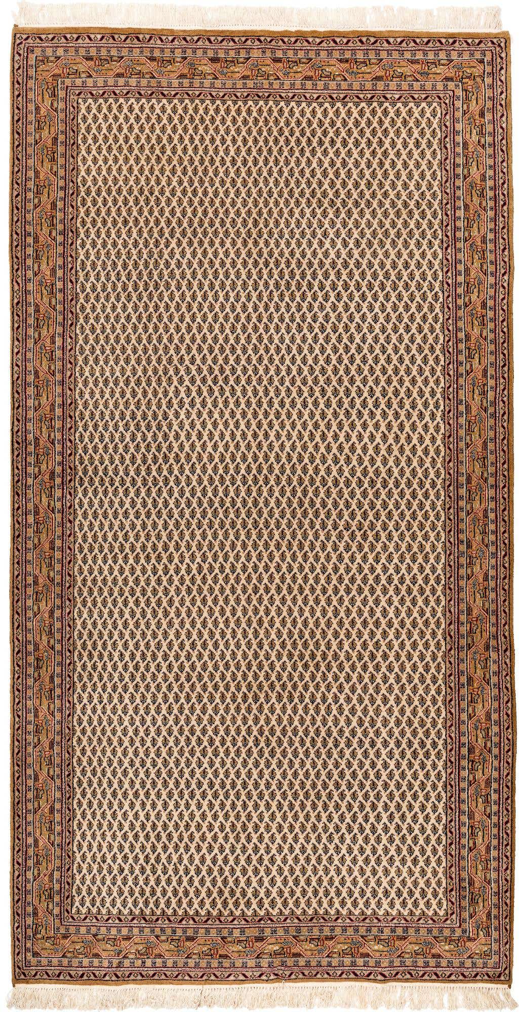 5' 6 x 10' 3 Hand Knotted Mir Wool Rug